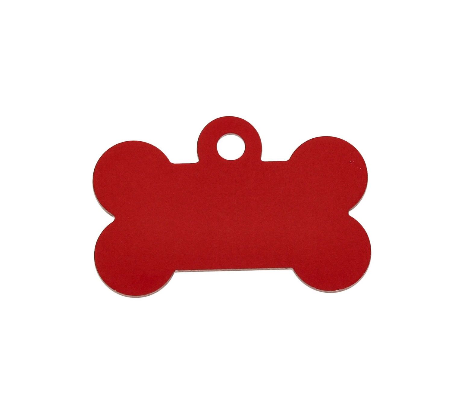 Blaszka dla pupila kość 3,2 cm z miejscem na grawer. Kość red M. Blaszka w formie adresówki, identyfikatora dla psa. Blaszka z miejscem na grawer. Na adresówce możemy wygrawerować np. imię psa i nr telefonu do właściciela..jpg